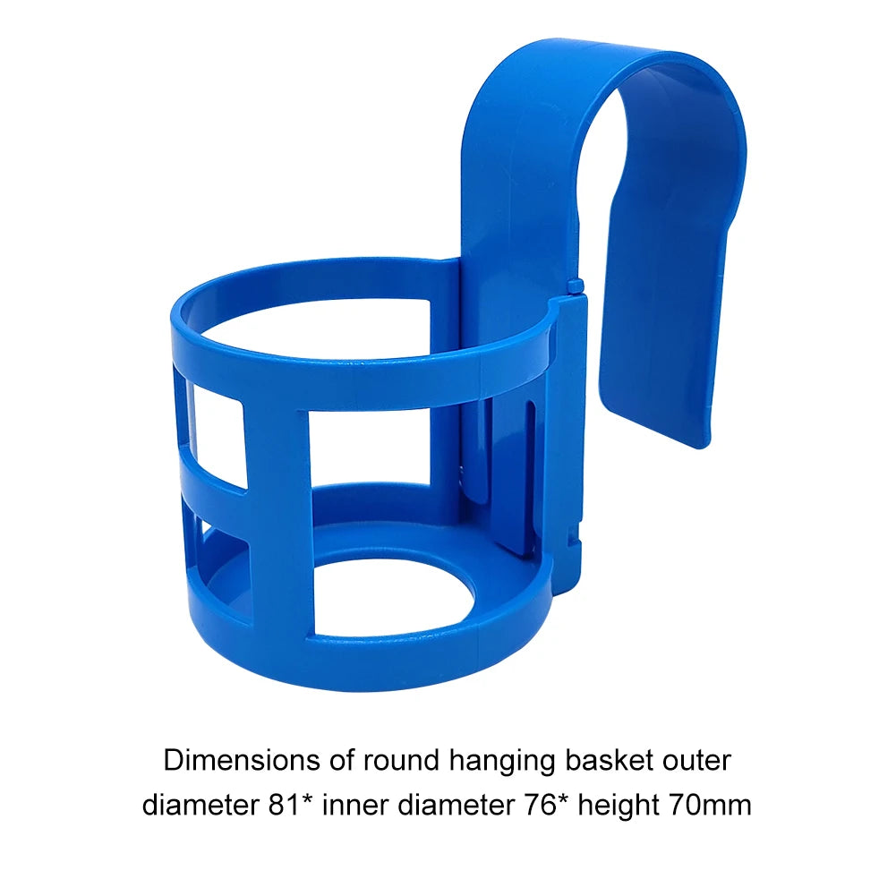 Pool Cup Holder Set - 1/2 Piece Multifunctional Drink Hanger & Storage Shelf for Swimming Pool Side Accessories