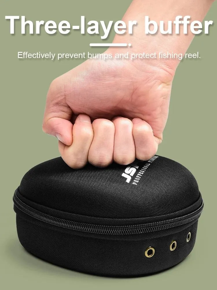 EVA Fishing Reel Protective Case - Universal Storage Bag for Drum, Spinning & Raft Reels