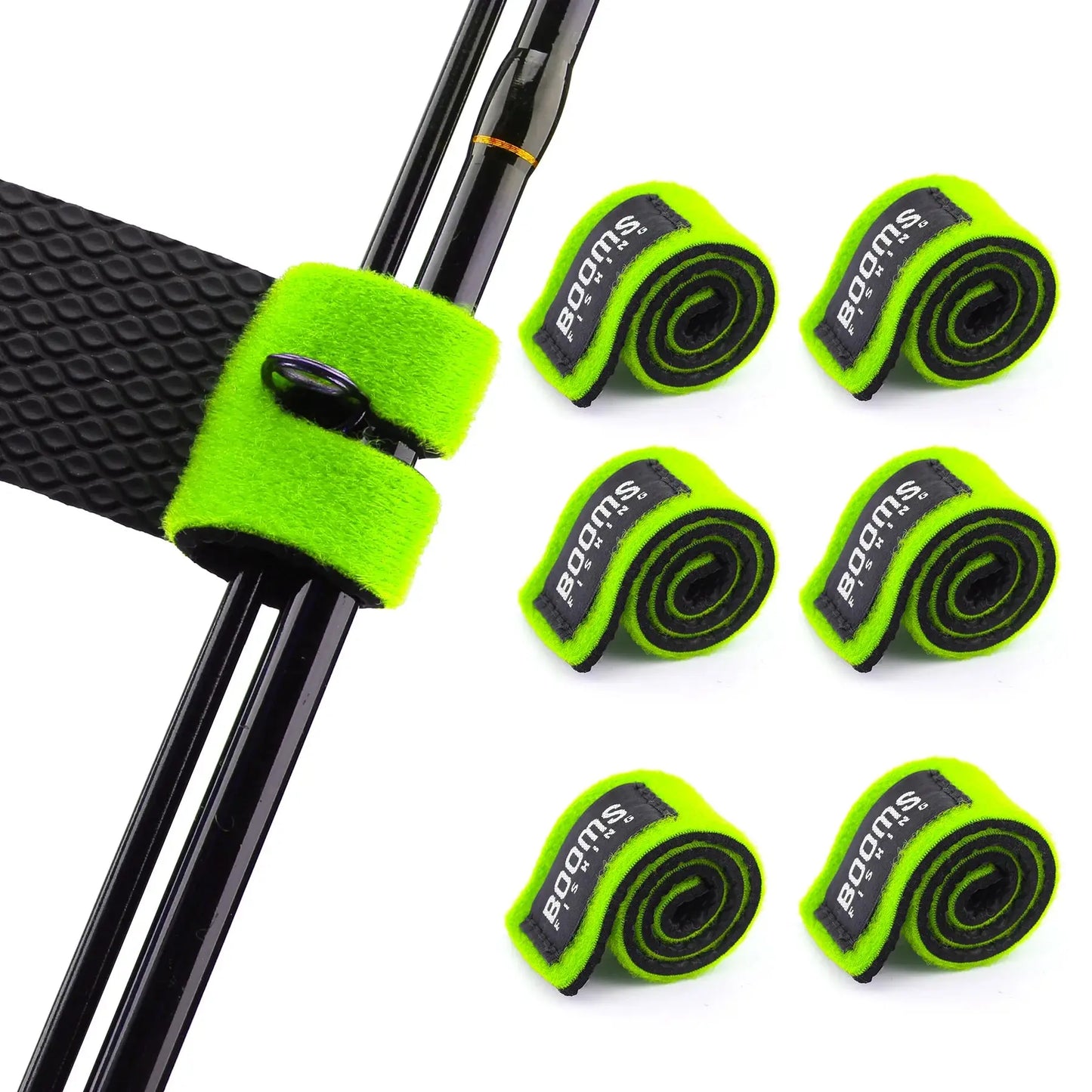 Booms Fishing RS3 Fishing Rod Holder Belt with Suspender Straps and Rod Tie Wraps - Complete Fishing Tackle Box Accessories Kit