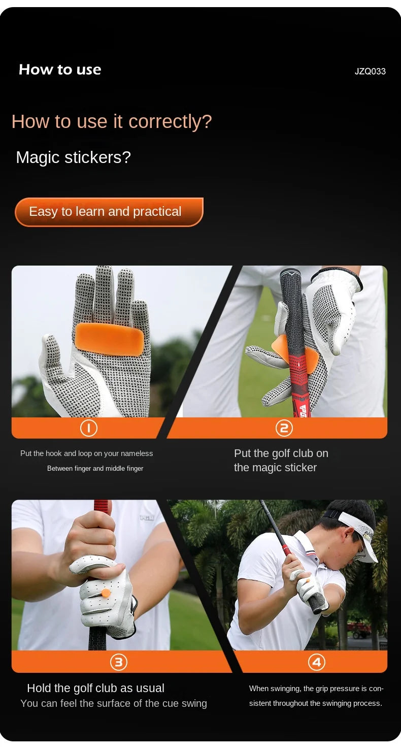 Golf Training Aid - Silicone Magic Stick for Enhanced Ball Control & Grip Correction - Practice Tool JZQ033