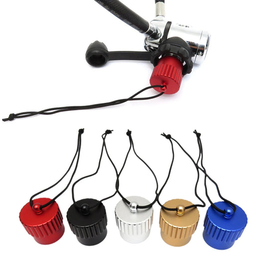 Aluminum DIN Tank Valve Dust Protection Cap - Scuba Diving Threaded Cover Plug with Multicolor Options (1 Piece)