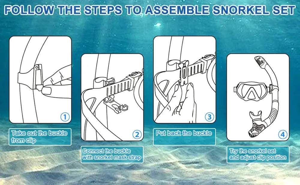 Professional Dry Snorkel Tube for Scuba Diving and Swimming