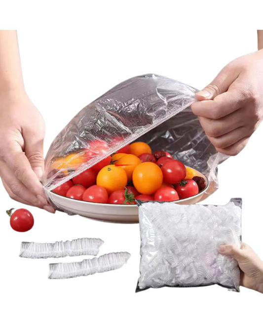 Elastic Food Storage Covers - Reusable Stretch Lids for Bowls & Plates, Durable Kitchen Food Saver Wraps