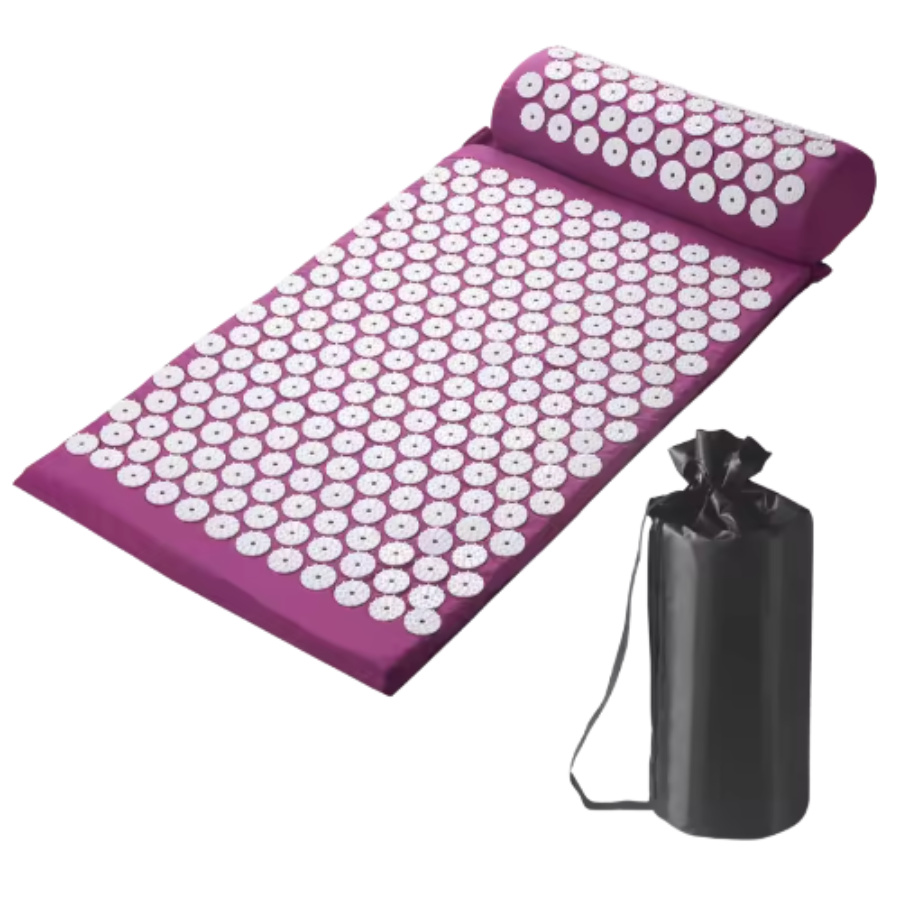 Shakti Acupressure Mat – Relieve Stress & Back Pain | Yoga & Massage Mat with Spikes for Full-Body Relaxation