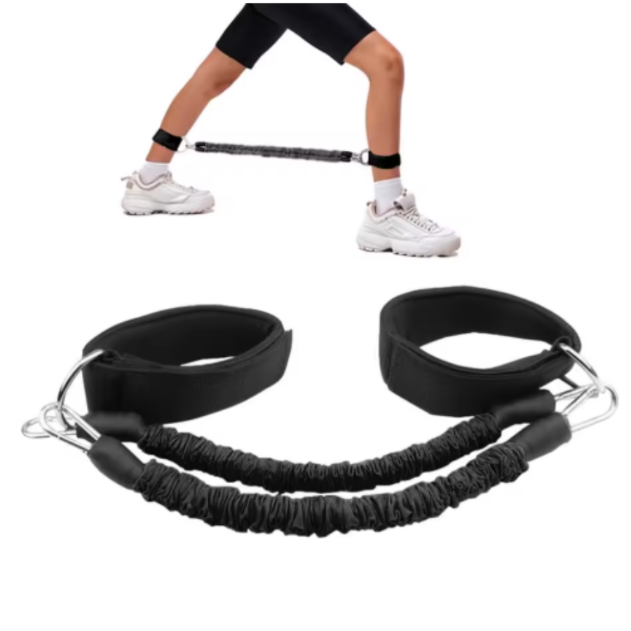 Ankle Resistance Bands with Cuffs – Fitness Bands for Leg & Glute Workouts – Exercise Bands for Men & Women
