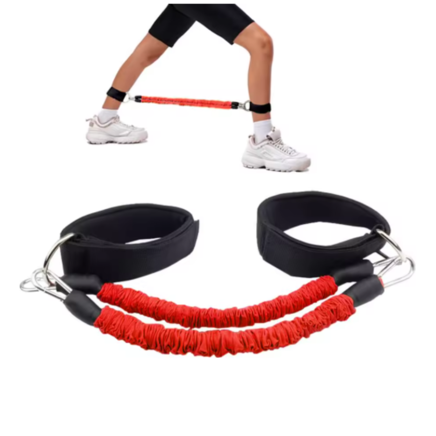 Ankle Resistance Bands with Cuffs – Fitness Bands for Leg & Glute Workouts – Exercise Bands for Men & Women
