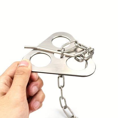 Detachable Outdoor BBQ Tripod with Hanging Rack - Portable Camping Cooking Equipment Set