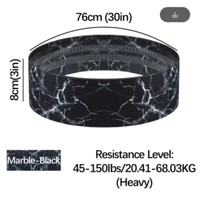 Booty Bands for Women & Men – Elastic Resistance Bands for Squats, Thighs, and Glutes – Hip Circle Workout Bands for Home & Gym Fitness