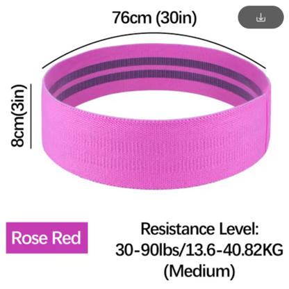 Booty Bands for Women & Men – Elastic Resistance Bands for Squats, Thighs, and Glutes – Hip Circle Workout Bands for Home & Gym Fitness