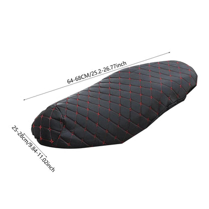 Breathable 3D Mesh Motorcycle Seat Cover - Waterproof Anti-Skid PU Leather Cushion Protector for Scooters