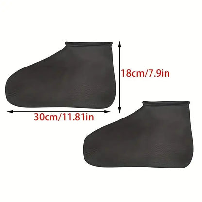 Latex Waterproof Shoe Covers - Anti-Slip Wear-Resistant Reusable Boot Protectors for Hiking & Mountaineering
