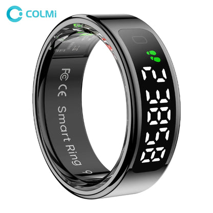 COLMI R12 Smart Ring 2025 - Touch Display Screen, Wireless Charging, Health Tracking, 5ATM Waterproof for Men & Women