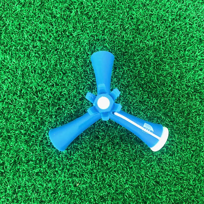 Adjustable Tripod Golf Tee Set (4-Pack) - Height-Adjustable Plastic Holder for Practice & Training