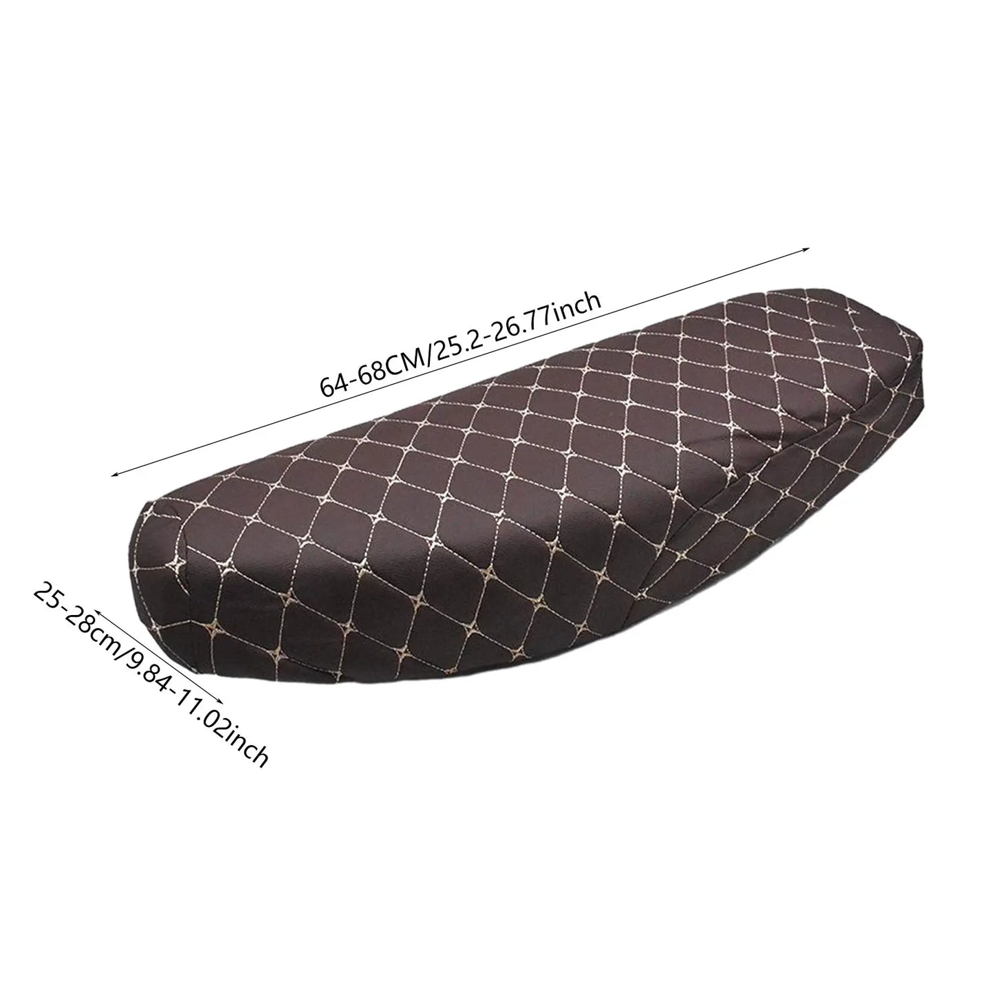 Breathable 3D Mesh Motorcycle Seat Cover - Waterproof Anti-Skid PU Leather Cushion Protector for Scooters