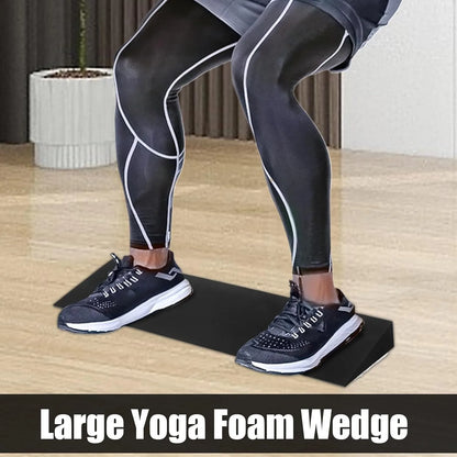 EVA Foam Squat Wedge Block - Slant Board Calf Stretcher for Exercise, Pushups, Yoga & Stretching Practice