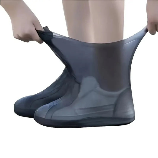 Latex Waterproof Shoe Covers - Anti-Slip Wear-Resistant Reusable Boot Protectors for Hiking & Mountaineering