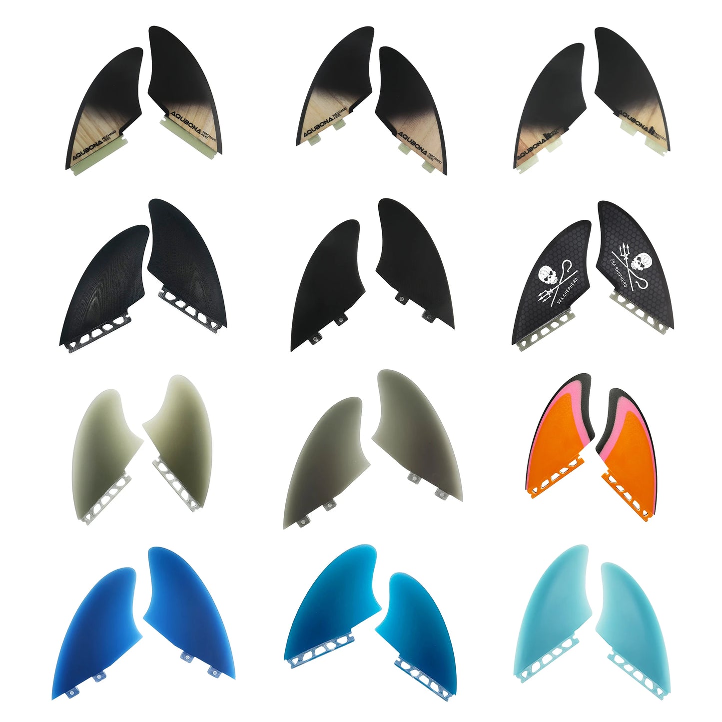 EVA Surfboard Traction Pad - 3-Piece Deck Grip with Tail Kick