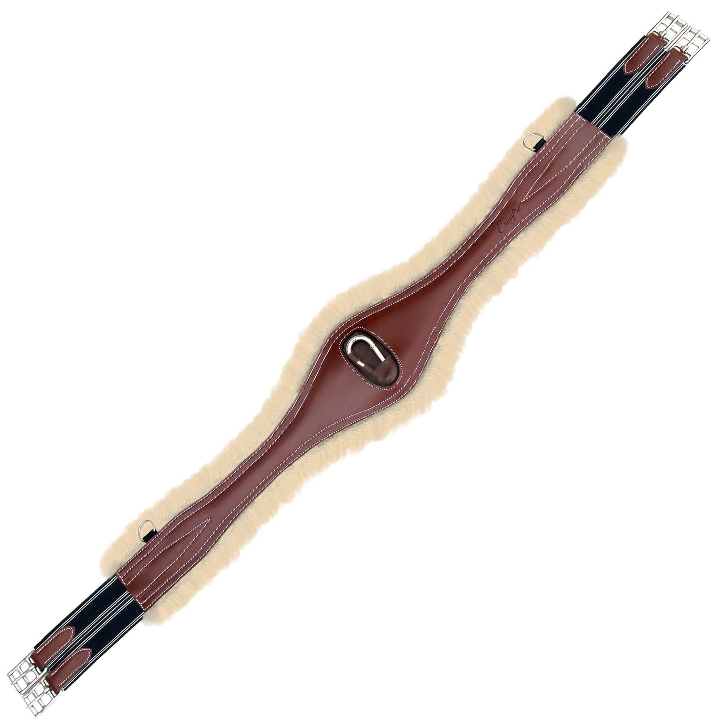 ExionPro 'Snap' Over Lay Girth - Navy Blue Elastic with White Lines