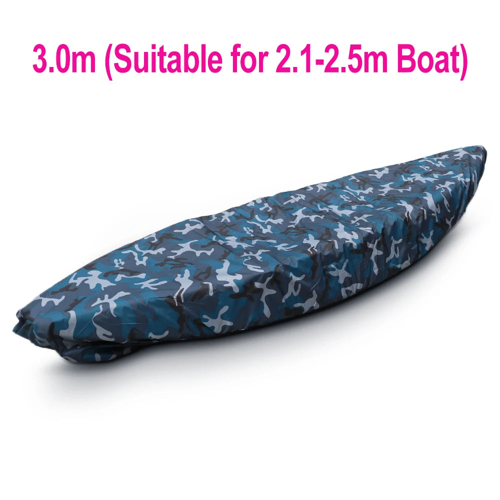 Universal Kayak Storage Cover - Waterproof UV-Resistant Nylon Dust Cover for Boats and Canoes