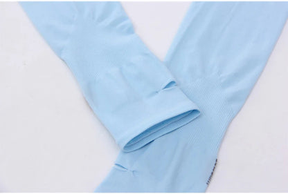 UV Protection Cycling Arm Sleeves - Long Fingerless Gloves for Running, Fishing, Golf, and Outdoor Sports