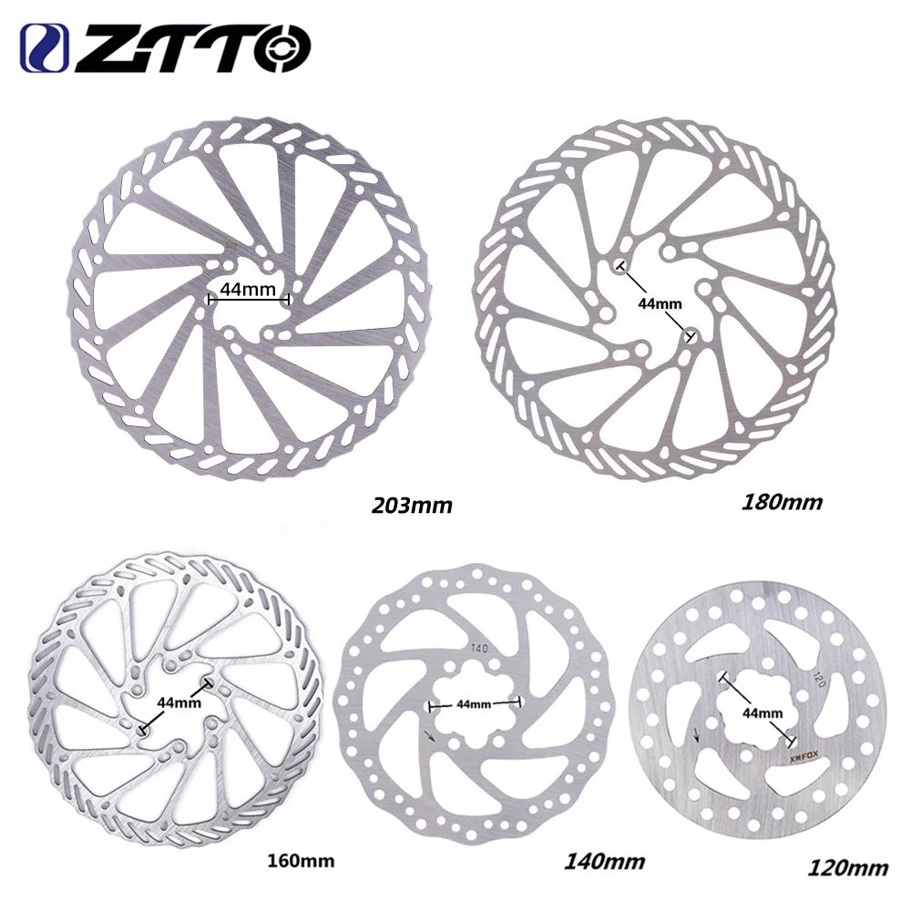 ZTTO Bicycle Brake Rotor 120 140 160 180 203mm 6 in Stainless Steel Hydraulic Brake Rotor MTB Road Bike Disc Brake With T25 Bolt