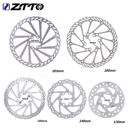 ZTTO Bicycle Brake Rotor 120 140 160 180 203mm 6 in Stainless Steel Hydraulic Brake Rotor MTB Road Bike Disc Brake With T25 Bolt