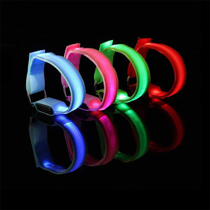LED Horse Leg Safety Straps - 4 Piece Set for Night Riding