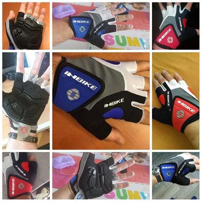 Half-Finger Gel Cycling Gloves - Shockproof Padded Sport Gloves for Men & Women