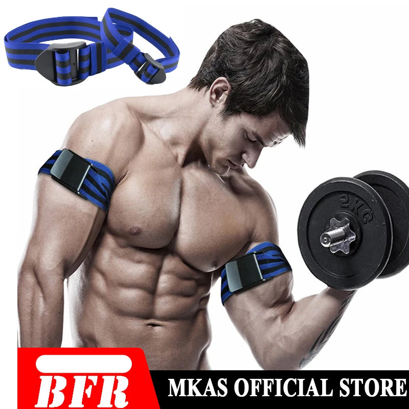 Blood Flow Restriction Bands - BFR Occlusion Training Wraps for Arms & Legs, Muscle Growth & Strength Training