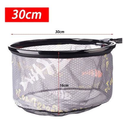 Ultra Light Carbon Titanium Alloy Fishing Net - Anti-Hook Deep Net Head with Solid Construction