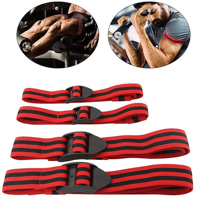 Blood Flow Restriction Bands - BFR Occlusion Training Wraps for Arms & Legs, Muscle Growth & Strength Training