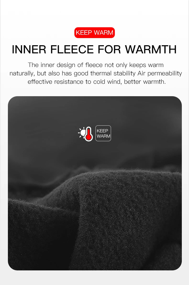 Winter Cycling Gloves - Windproof Cold Proof Full Finger Outdoor Waterproof Bicycle Motorcycle Riding Mitten