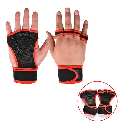 Premium Workout Gloves - Men & Women Fitness Training Gloves for Weightlifting, Bodybuilding & Gym with Wrist Palm Protection