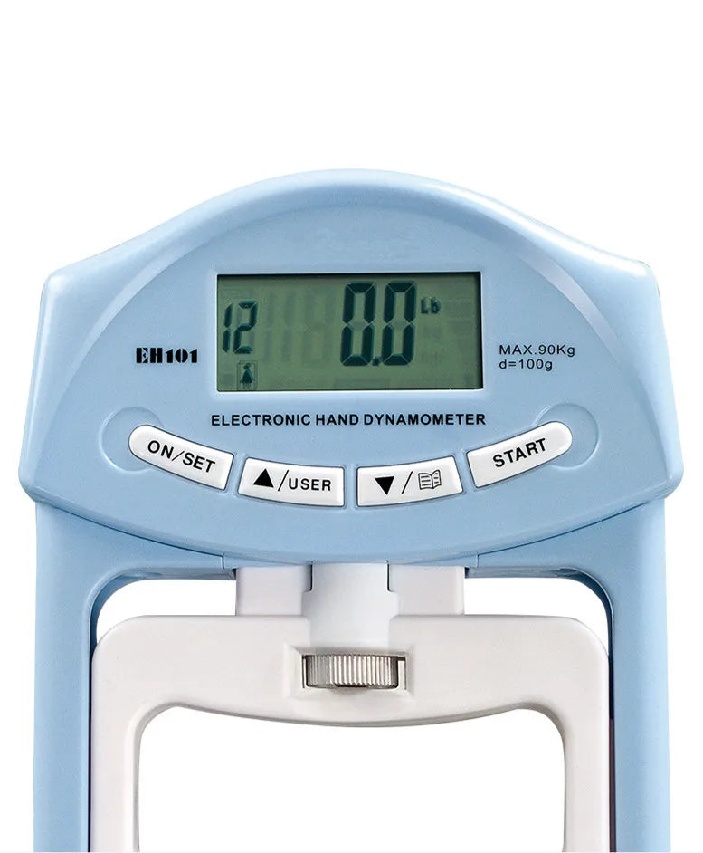 Digital Hand Dynamometer - Electronic Grip Strength Meter 90kg/200lbs Capacity for Athletic Performance Testing