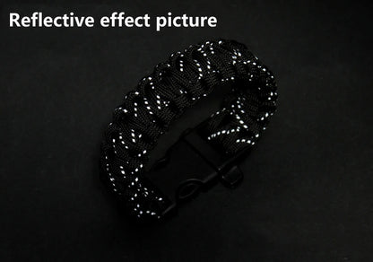550 Paracord 7-Strand Reflective Military Tactical Rope - 4mm Parachute Cord for Camping, DIY Bracelets & Outdoor Gear