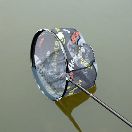 Ultra Light Carbon Titanium Alloy Fishing Net - Anti-Hook Deep Net Head with Solid Construction