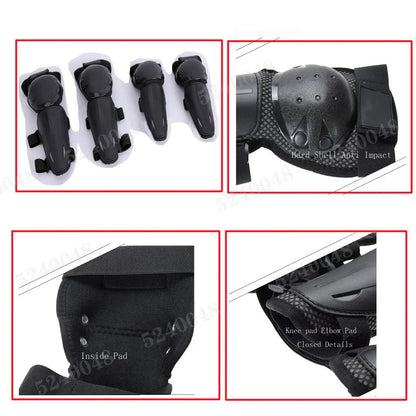 Youth Body Protection Armor Vest for Kids 1-1.7M - Motocross, Skiing & Skating Protective Gear