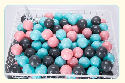 Colorful Ocean Ball Pit Balls - Eco-Friendly Non-Toxic Plastic Play Balls 5.5cm (50pcs Love & Star Shapes)