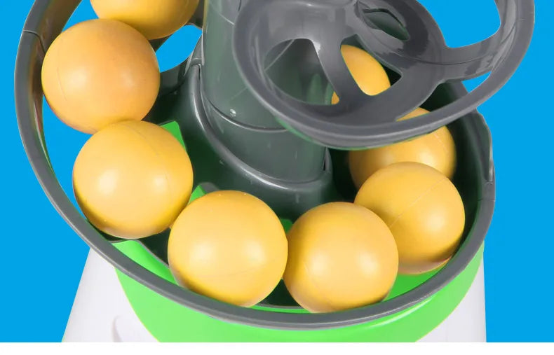 Dual-Power Portable Table Tennis Robot - Professional Ping Pong Ball Pitching Machine for Training