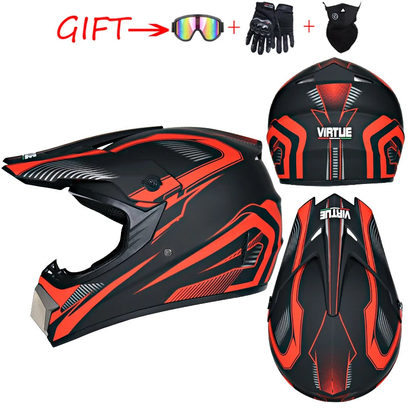 DOT ABS Motocross Helmet – Youth Downhill ATV Bicycle Cross Helmet – 1KG Unisex Capacete