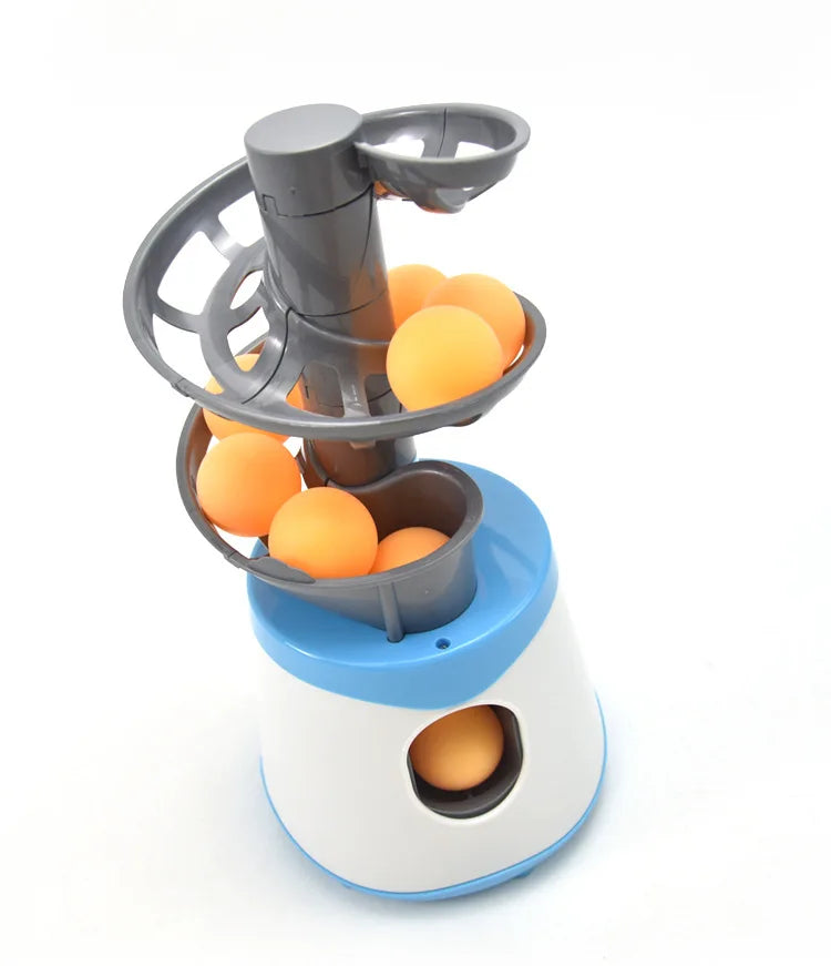 Dual-Power Portable Table Tennis Robot - Professional Ping Pong Ball Pitching Machine for Training