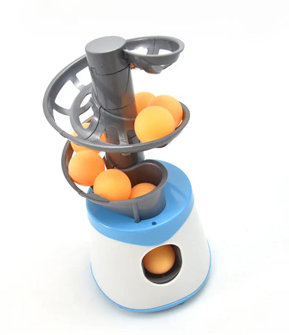 Dual-Power Portable Table Tennis Robot - Professional Ping Pong Ball Pitching Machine for Training
