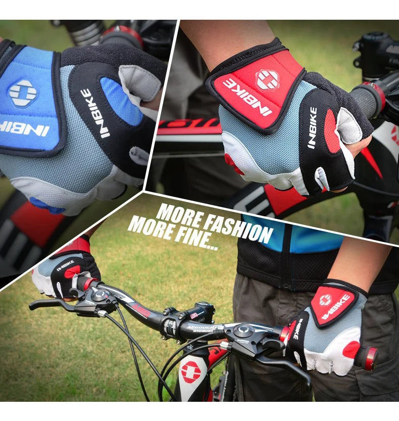 Half-Finger Gel Cycling Gloves - Shockproof Padded Sport Gloves for Men & Women