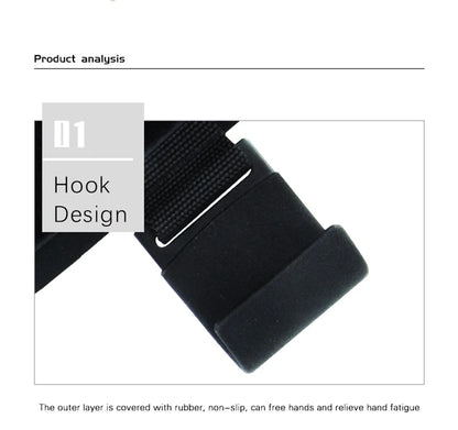 Professional Weight Lifting Hook Grips with Wrist Wraps