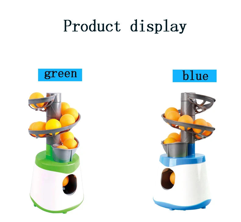 Dual-Power Portable Table Tennis Robot - Professional Ping Pong Ball Pitching Machine for Training