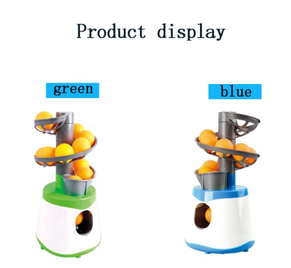 Dual-Power Portable Table Tennis Robot - Professional Ping Pong Ball Pitching Machine for Training