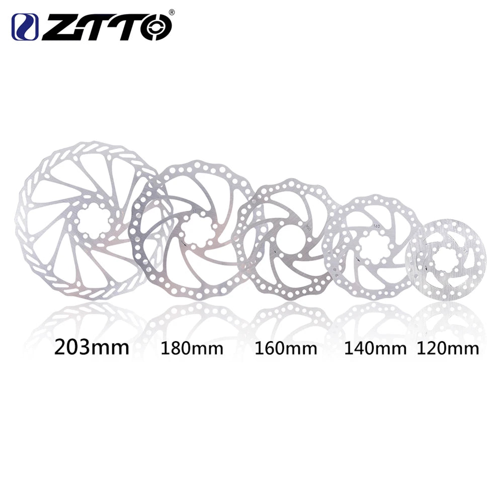 ZTTO Bicycle Brake Rotor 120 140 160 180 203mm 6 in Stainless Steel Hydraulic Brake Rotor MTB Road Bike Disc Brake With T25 Bolt