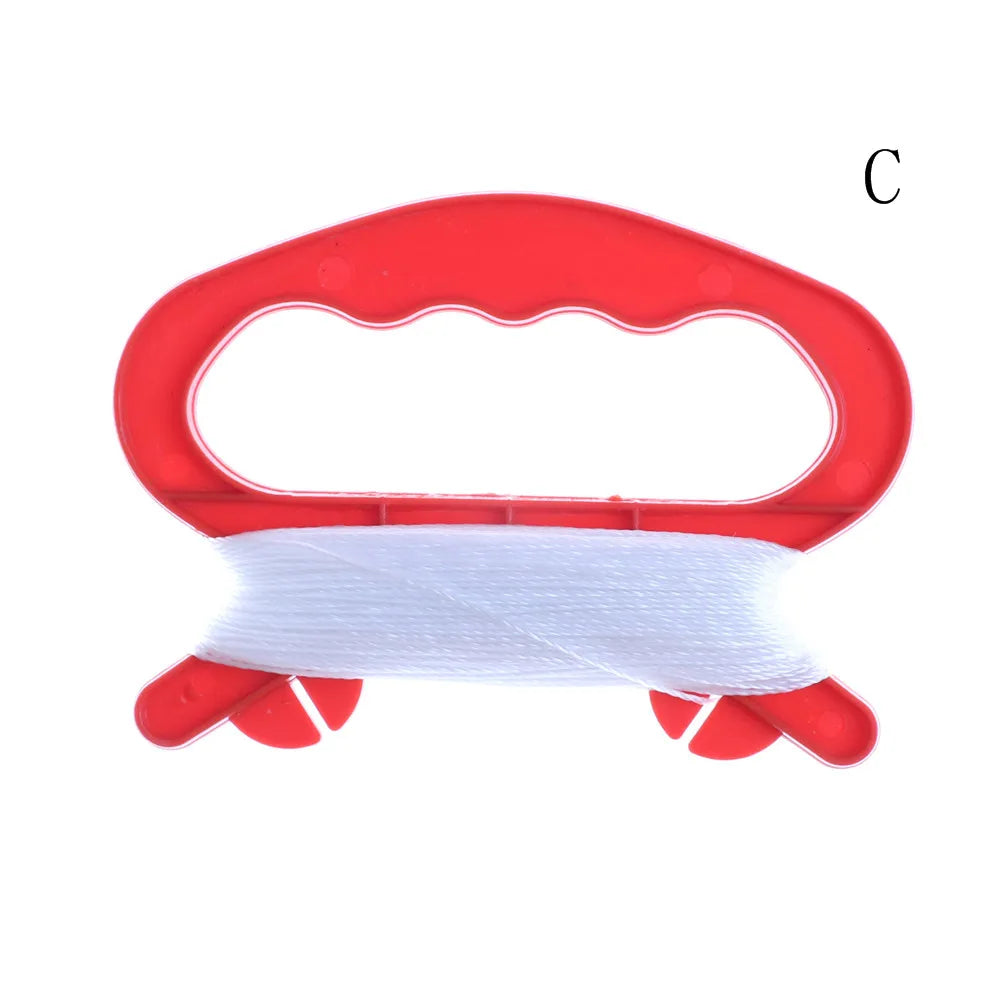 Fire Wheel Kite Winder with Handle - 15M/20M/30M/50M/100M String Line - Single & Dual Line Outdoor Kite Tool