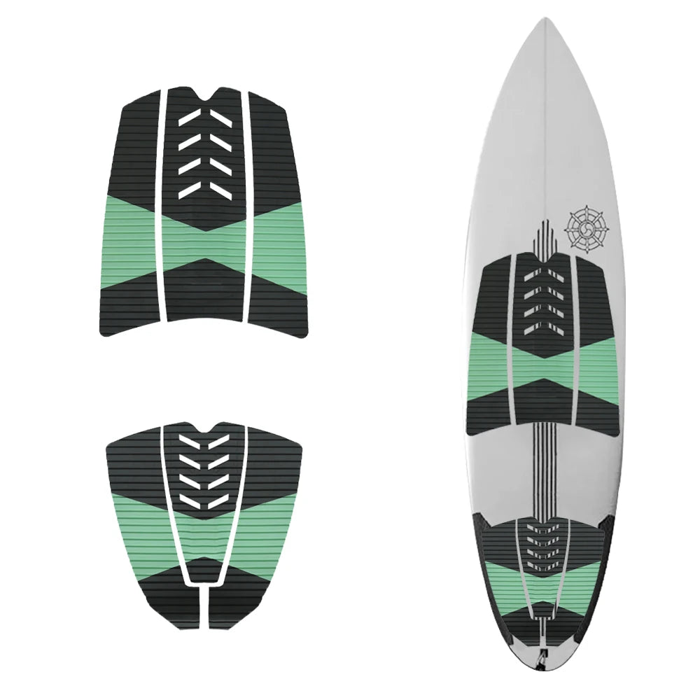 Premium EVA Surfboard Traction Pads - 6 Piece Set