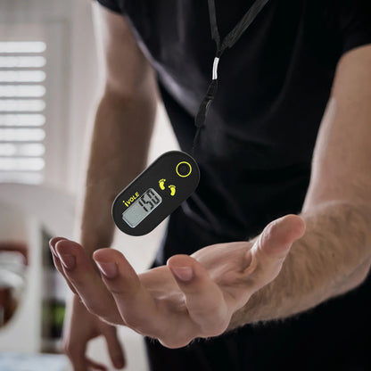 Clip-On Pedometer – Portable LCD Step Counter with Calorie Tracking for Fitness & Outdoor Sports